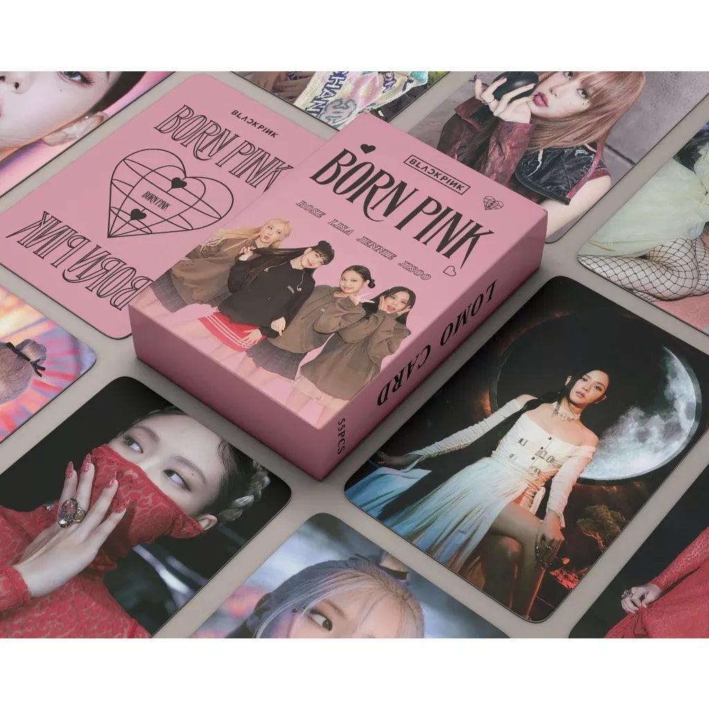 KIT CON 55 TARJETAS FOTOGRÁFICAS BLACKPINK BORN PINK