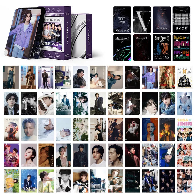 KIT WITH 55 PHOTOCARDS BTS 10TH ANNIVERSARY