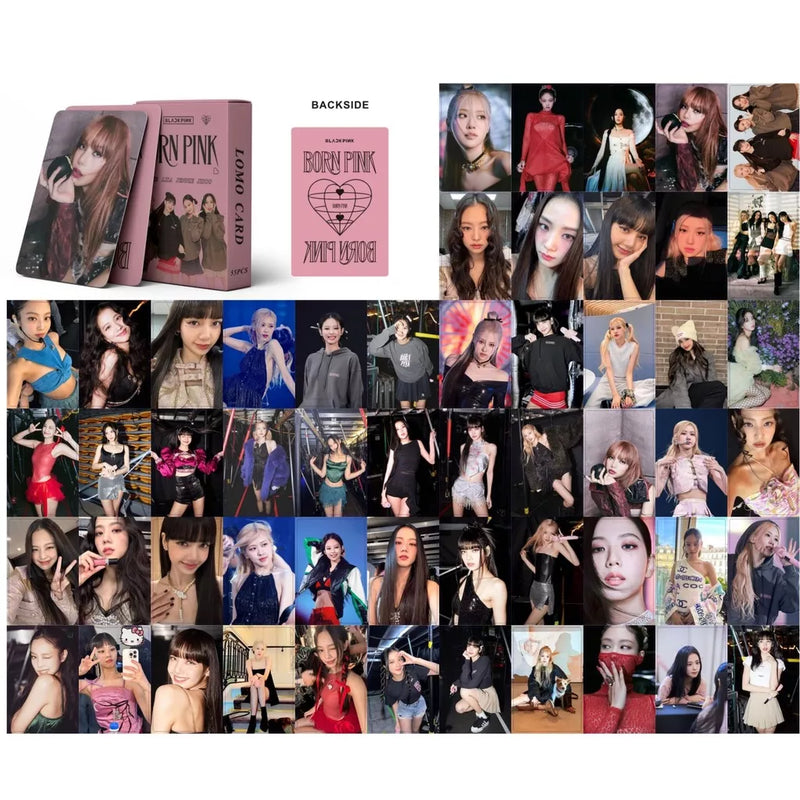 KIT CON 55 FOTOTARJETAS BLACKPINK BORN PINK