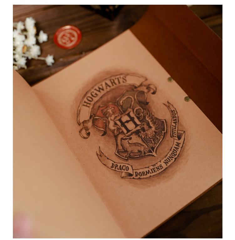 RETRO/VINTAGE BOOK FOR WRITING + HARRY POTTER PEN