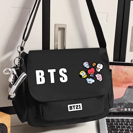 BOLSA BTS BT21 VARIOS MODELOS (blanco y negro)