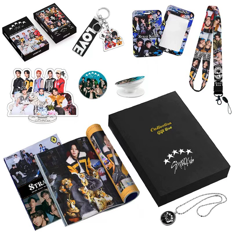 KIT WITH PHOTOBOOK, PHOTOCARDS, NECKLACE, POP SOCKET AND + ITEMS (VARIOUS GROUPS!✨)