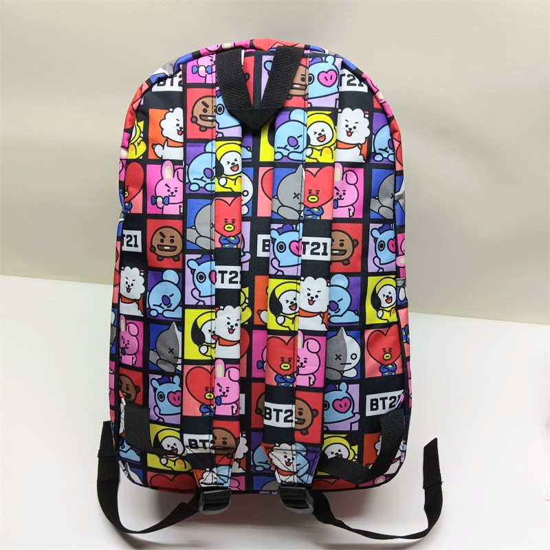 MOCHILA BT21 BTS C/ COMPARTIMENTO PARA NOTEBOOK