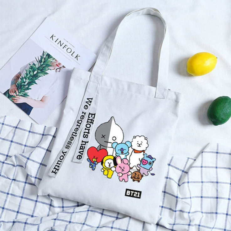 ECOBAGS WITH ZIPPER BT21