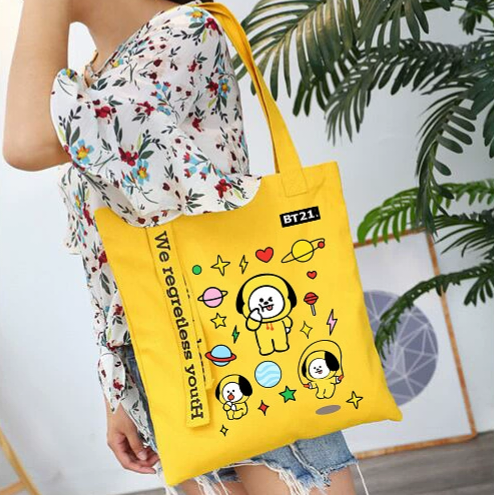 ECOBAGS WITH ZIPPER BT21