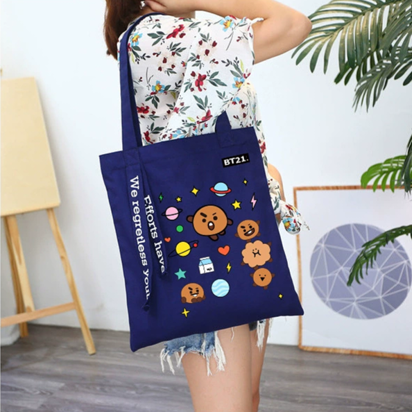 ECOBAGS WITH ZIPPER BT21