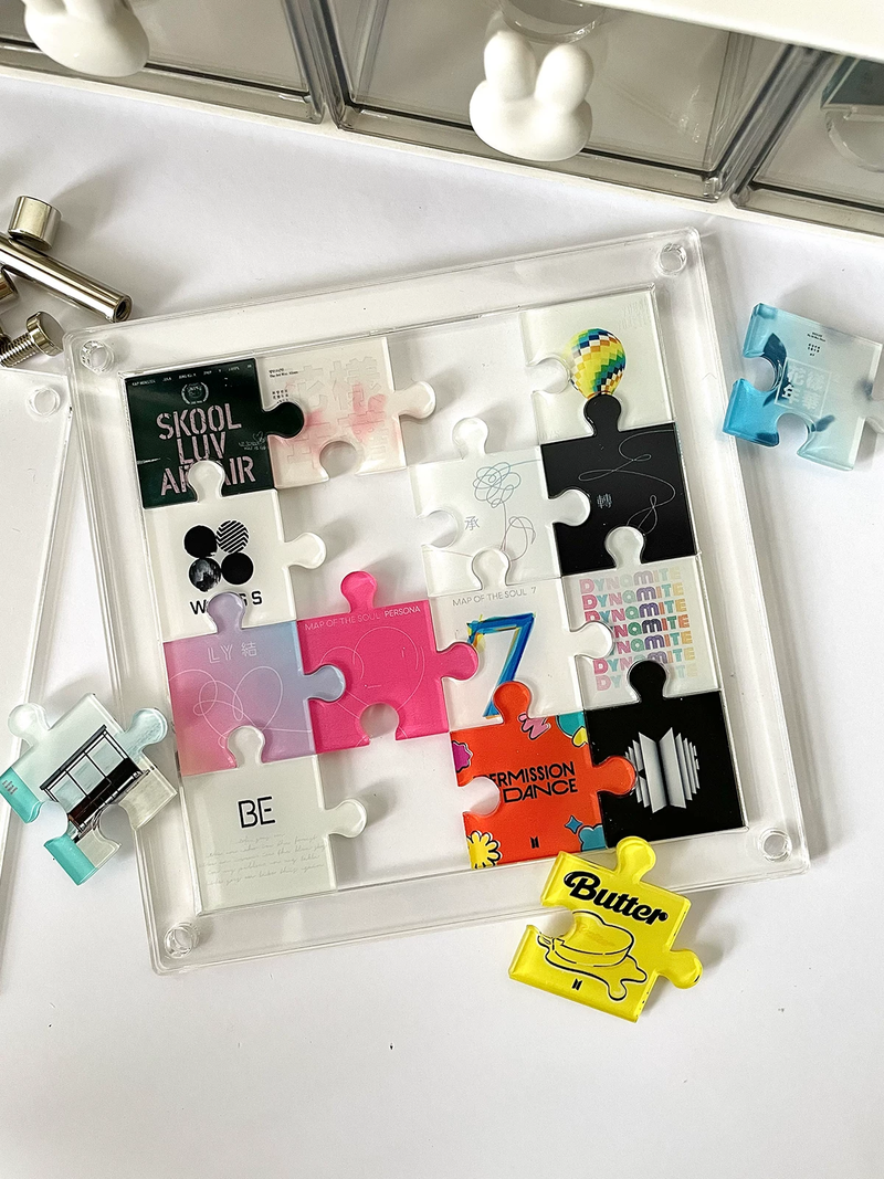 PUZZLE THAT TURNS INTO A DECORATIVE FRAME BTS ALBUMS