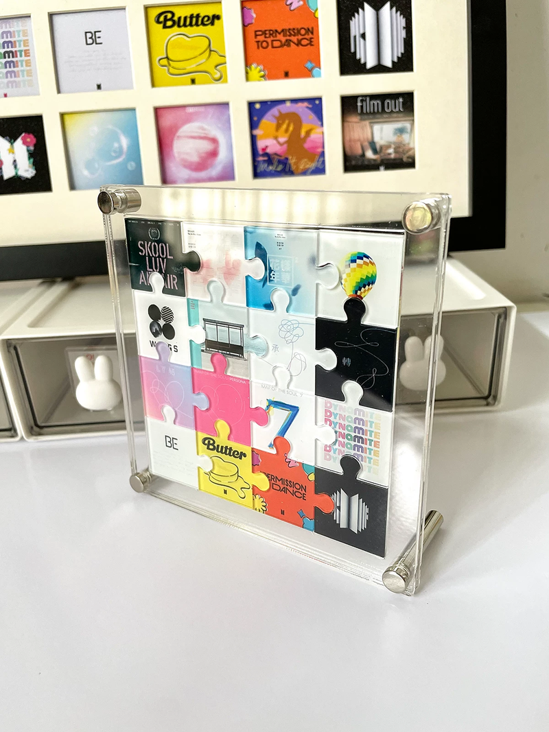 PUZZLE THAT TURNS INTO A DECORATIVE FRAME BTS ALBUMS